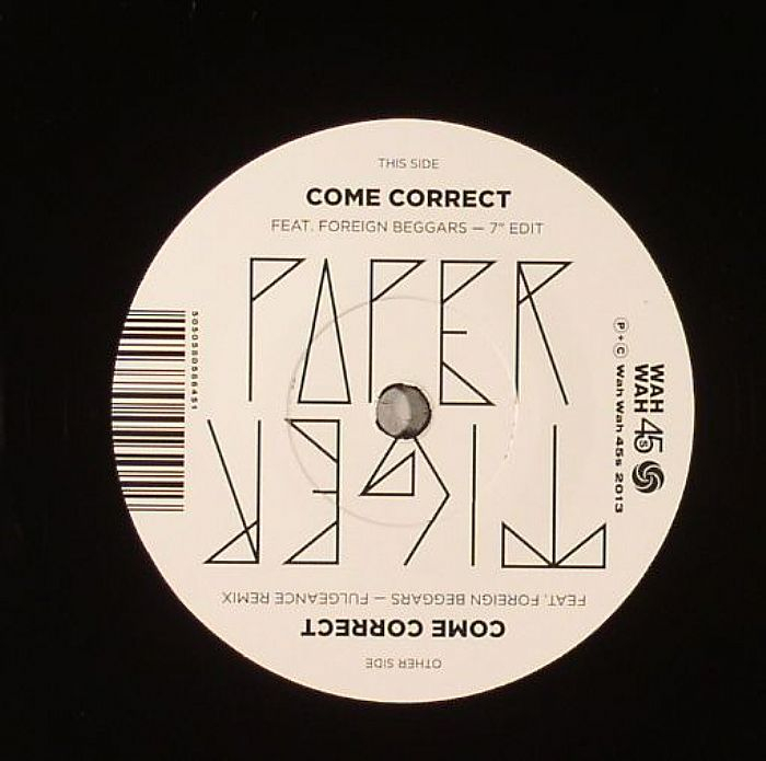 PAPER TIGER FT FOREIGN BEGGARS - Come Correct (Ft Fulgeance Rmx)