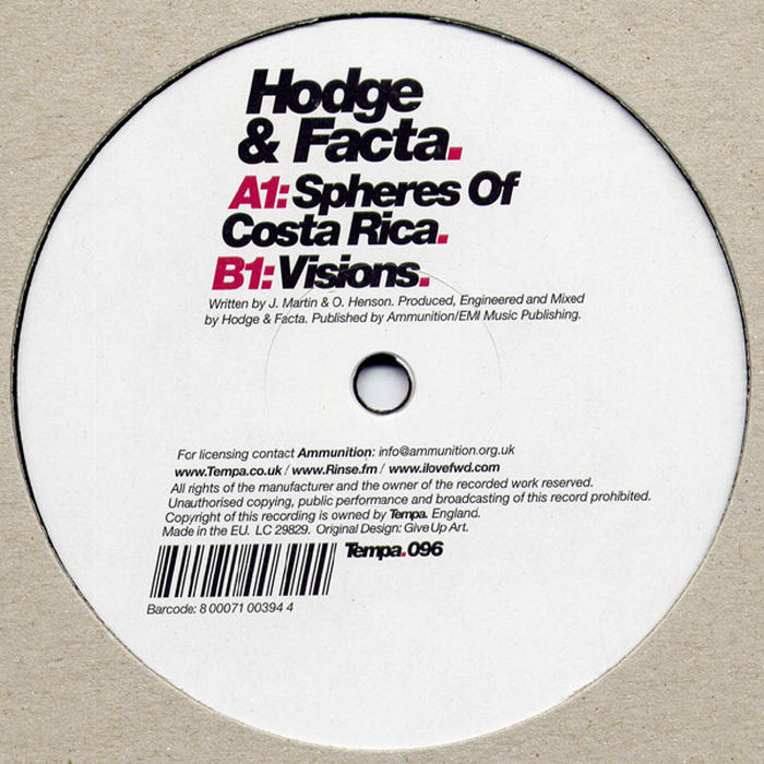 HODGE - Spheres Of Costa Rica / Visions